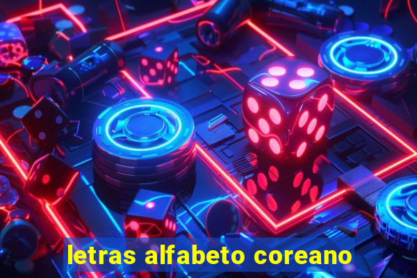 letras alfabeto coreano